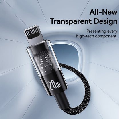 Cable de Datos y Carga USB-C - Lightning Baseus Gem, 20W, 2m, Negro P10373001111-01