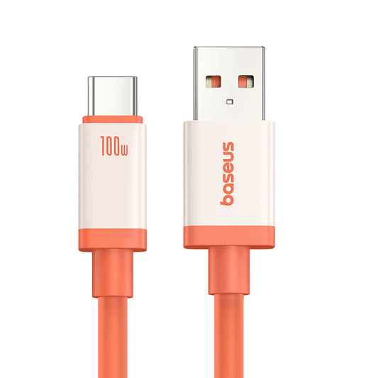 Cable de Datos y Carga USB-A - USB-C Baseus Zero Degree Series, 100W, 2m, Rojo