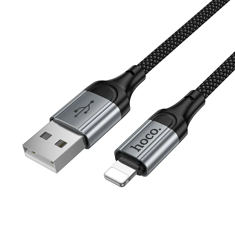 Cable de Datos y Carga USB-A - Lightning HOCO X121, 27W, 1.5m, Negro