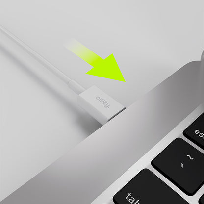 Cable de Datos y Carga USB-C - USB-C Allity. AUC-03, 100W, 1m, Blanco
