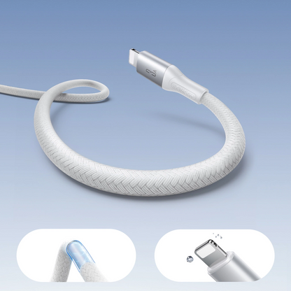 Cable de Datos y Carga USB-A - Lightning Joyroom S-A28 Flash, 18W, 1m, Blanco