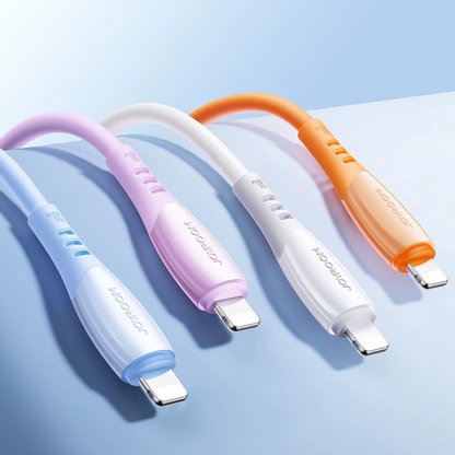 Cable de Datos y Carga USB-C - Lightning Joyroom S-A59 Vibrant, 30W, 1.2m, Azul