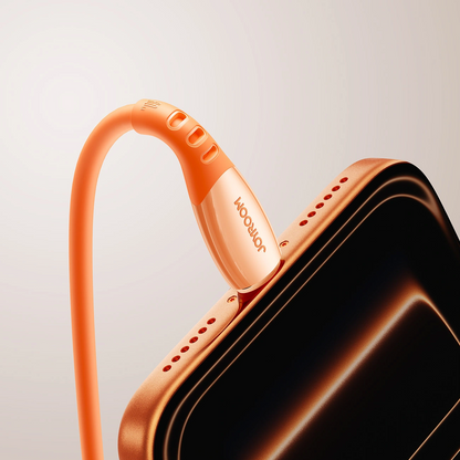 Cable de Datos y Carga USB-C - USB-C Joyroom S-A59 Vibrant, 60W, 1.2m, Naranja
