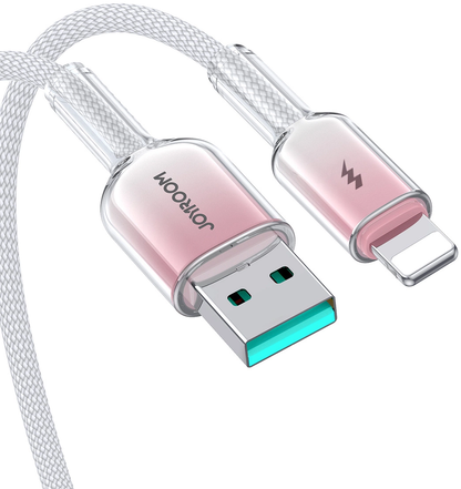 Cable de Datos y Carga USB-A - Lightning Joyroom S-A42, 18W, 1.2m, Blanco