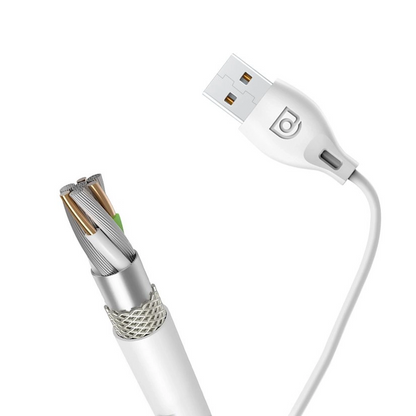 Cable de Datos y Carga USB-A - Lightning Dudao L4L, 18W, 1m, Blanco