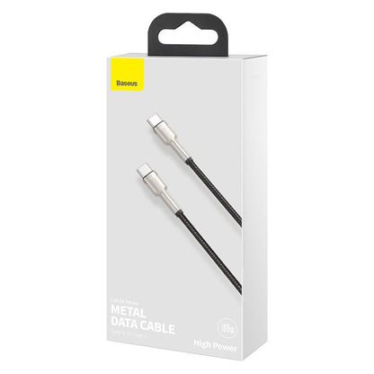 Cable de Datos y Carga USB-C - USB-C Baseus Cafule, 100W, 2m, Negro CATJK-D01