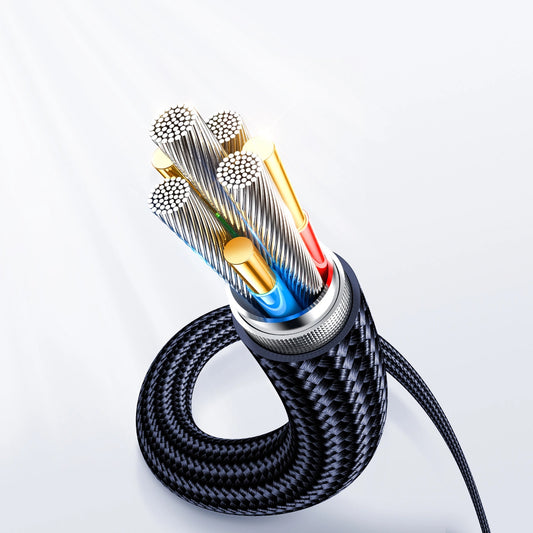 Cable de Datos y Carga USB-C - USB-C Joyroom A4 Display, 100W, 1.2m, Azul