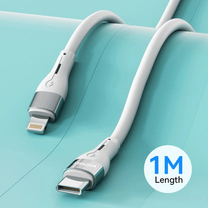 Cable de Datos y Carga USB-C - Lightning WZK WSTCL1, 27W, 1m, Blanco