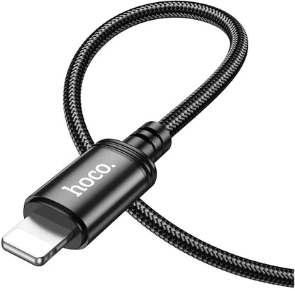 Cable de Datos y Carga USB-C - Lightning HOCO X89, 27W, 2m, Negro