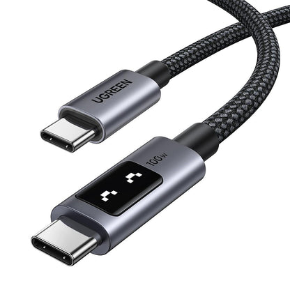 Cable de Datos y Carga USB-C - USB-C UGREEN L509, 100W, 1m, Gris