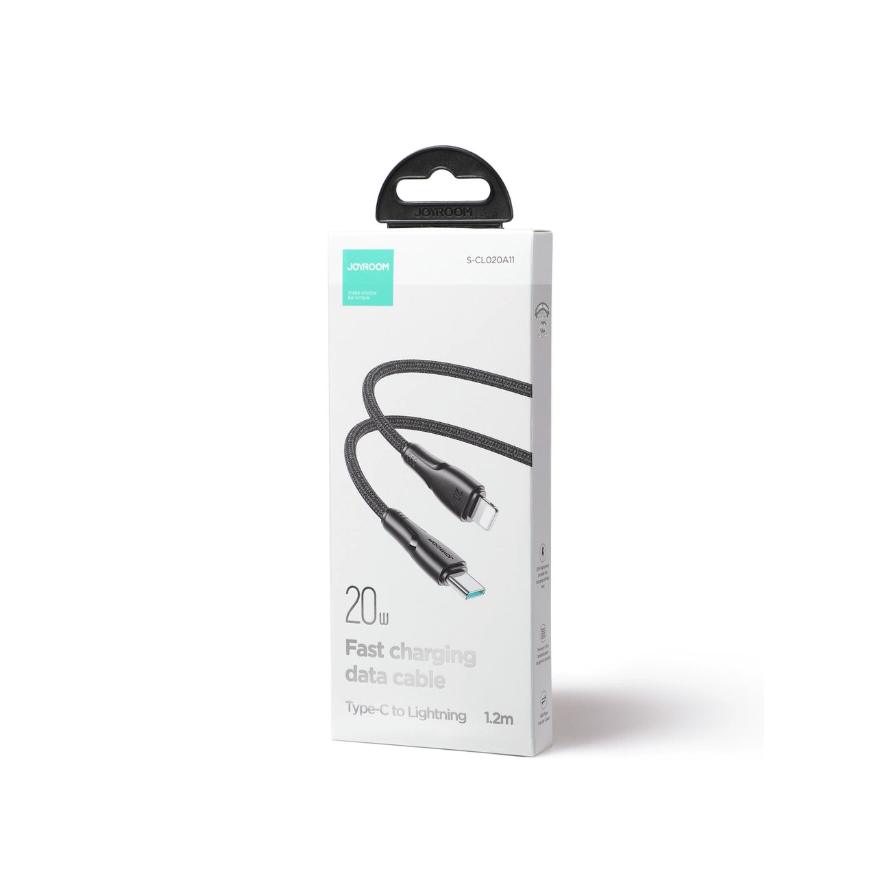 Cable de Datos y Carga USB-C - Lightning Joyroom S-A11, 20W, 1.2m, Negro