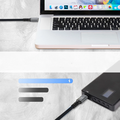 Cable de Datos y Carga USB-C - USB-C WZK WPS-UY42S, 240W, 2m, Negro