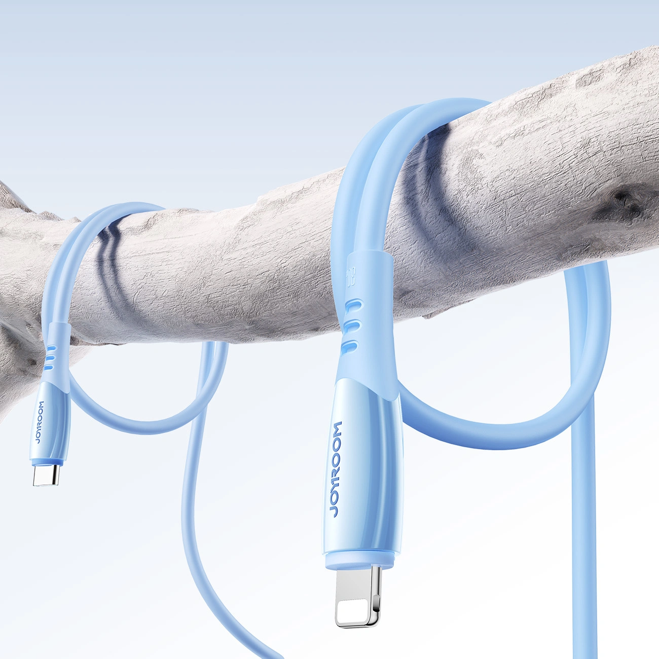 Cable de Datos y Carga USB-C - Lightning Joyroom S-A59 Vibrant, 30W, 1.2m, Azul