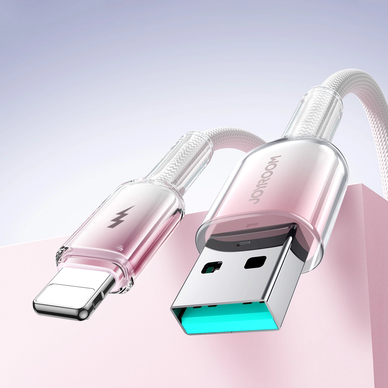 Cable de Datos y Carga USB-A - Lightning Joyroom S-A42, 18W, 1.2m, Blanco