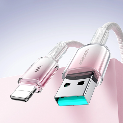 Cable de Datos y Carga USB-A - Lightning Joyroom S-A42, 18W, 1.2m, Blanco