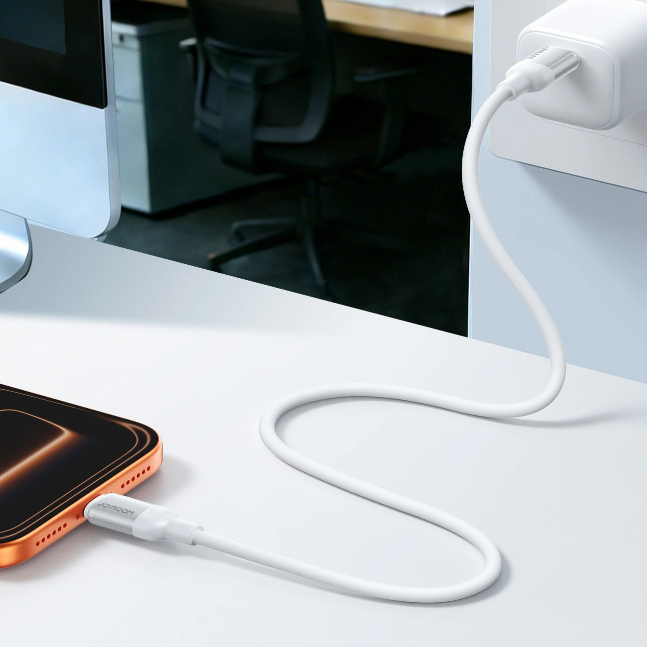 Cable de Datos y Carga USB-A - USB-C Joyroom S-A62 Lively, 18W, 1.2m, Blanco