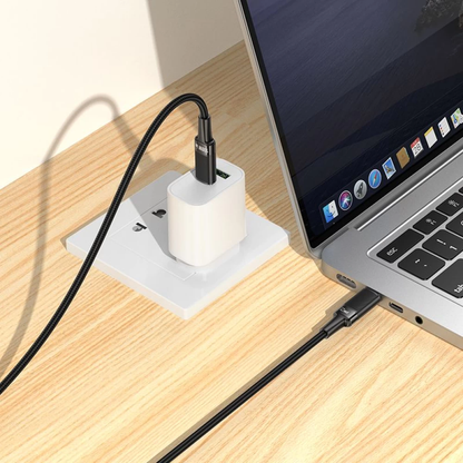 Cable de Datos y Carga USB-C - USB-C HOCO U153 Extreme, 100W, 1.2m, Negro