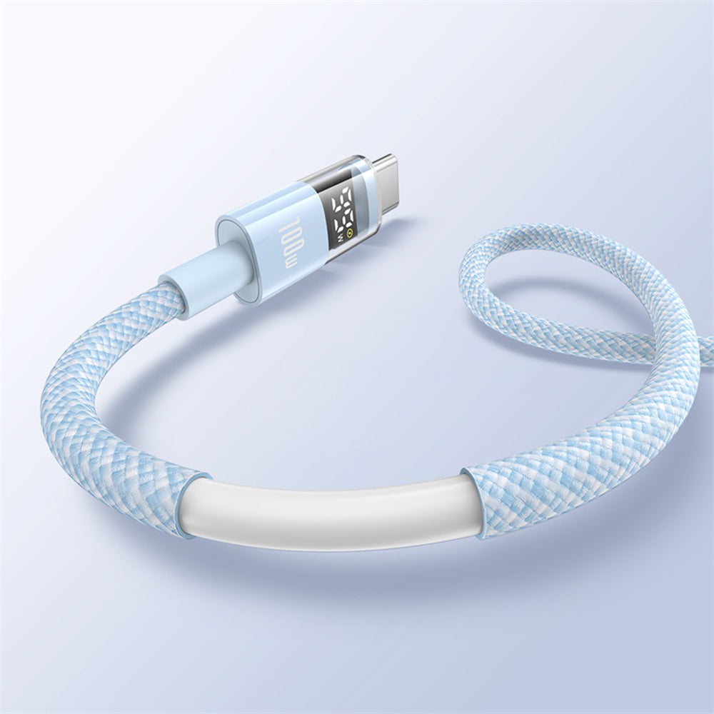 Cable de Datos y Carga USB-A - USB-C Baseus Display 2, 100W, 1m, Azul P10382701311-00