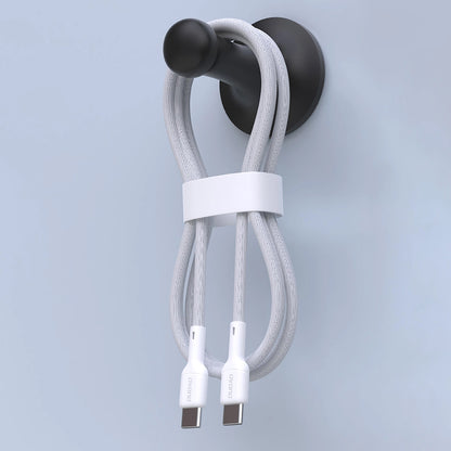 Cable de Datos y Carga USB-C - USB-C Dudao L9C, 65W, 1m, Blanco