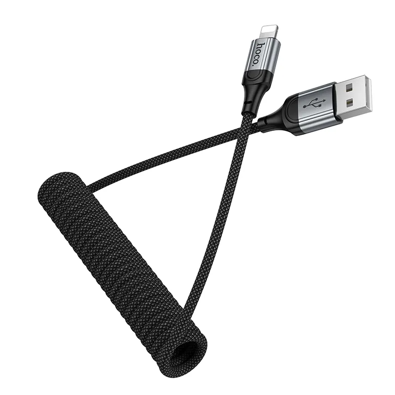 Cable de Datos y Carga USB-A - Lightning HOCO X121, 27W, 1.5m, Negro