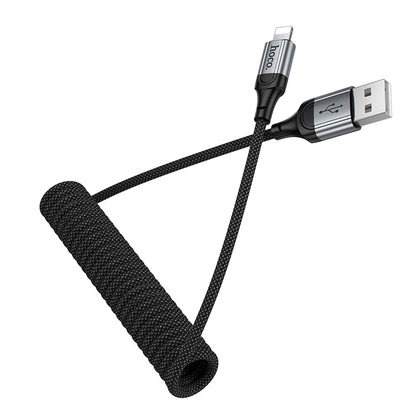 Cable de Datos y Carga USB-A - Lightning HOCO X121, 27W, 1.5m, Negro