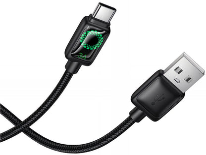 Cable de Datos y Carga USB-A - USB-C HOCO U146, 36W, 1.2m, Negro
