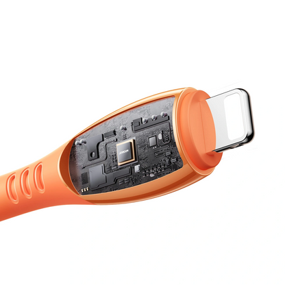 Cable de Datos y Carga USB-C - Lightning Joyroom S-A59 Vibrant, 30W, 1.2m, Naranja