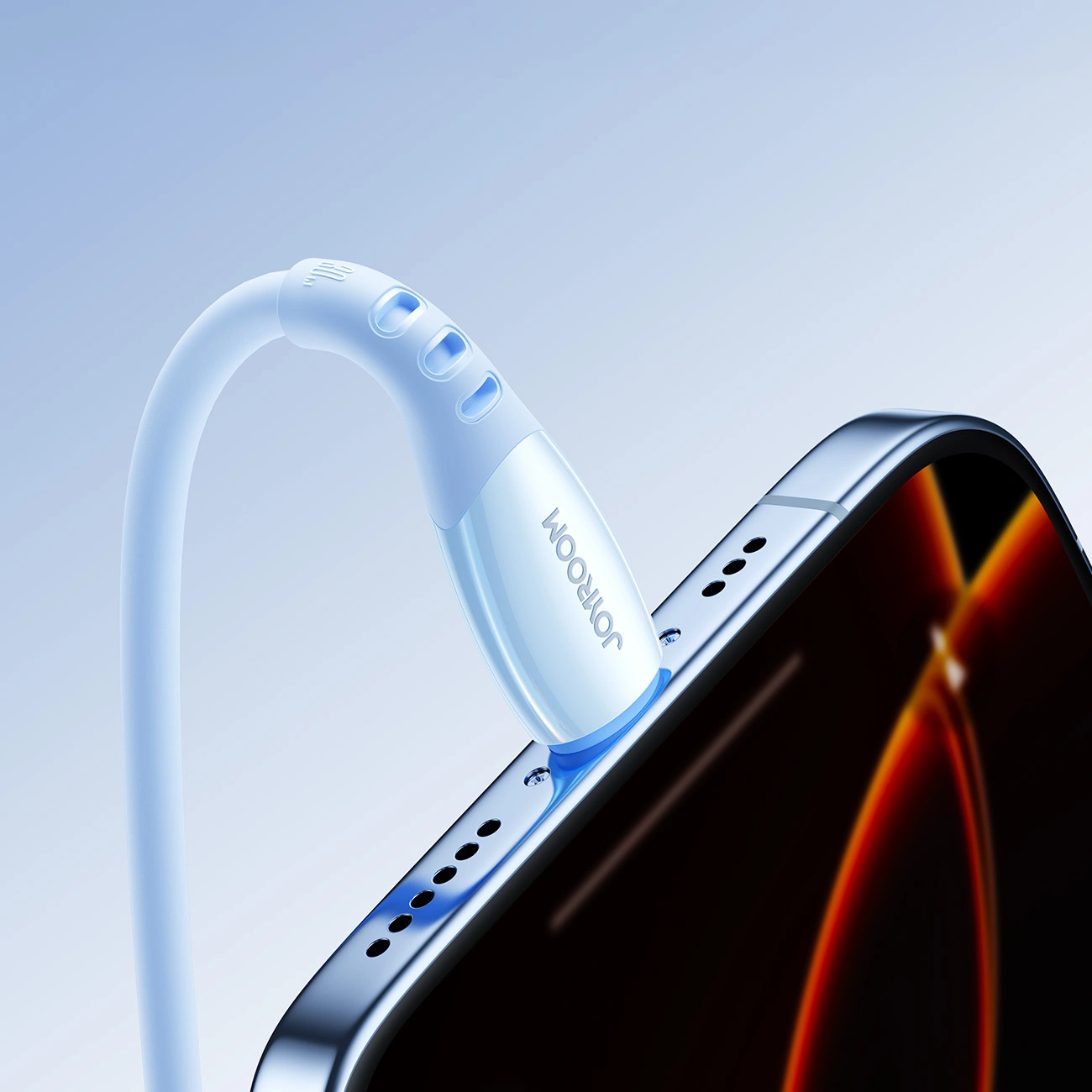 Cable de Datos y Carga USB-C - Lightning Joyroom S-A59 Vibrant, 30W, 1.2m, Azul