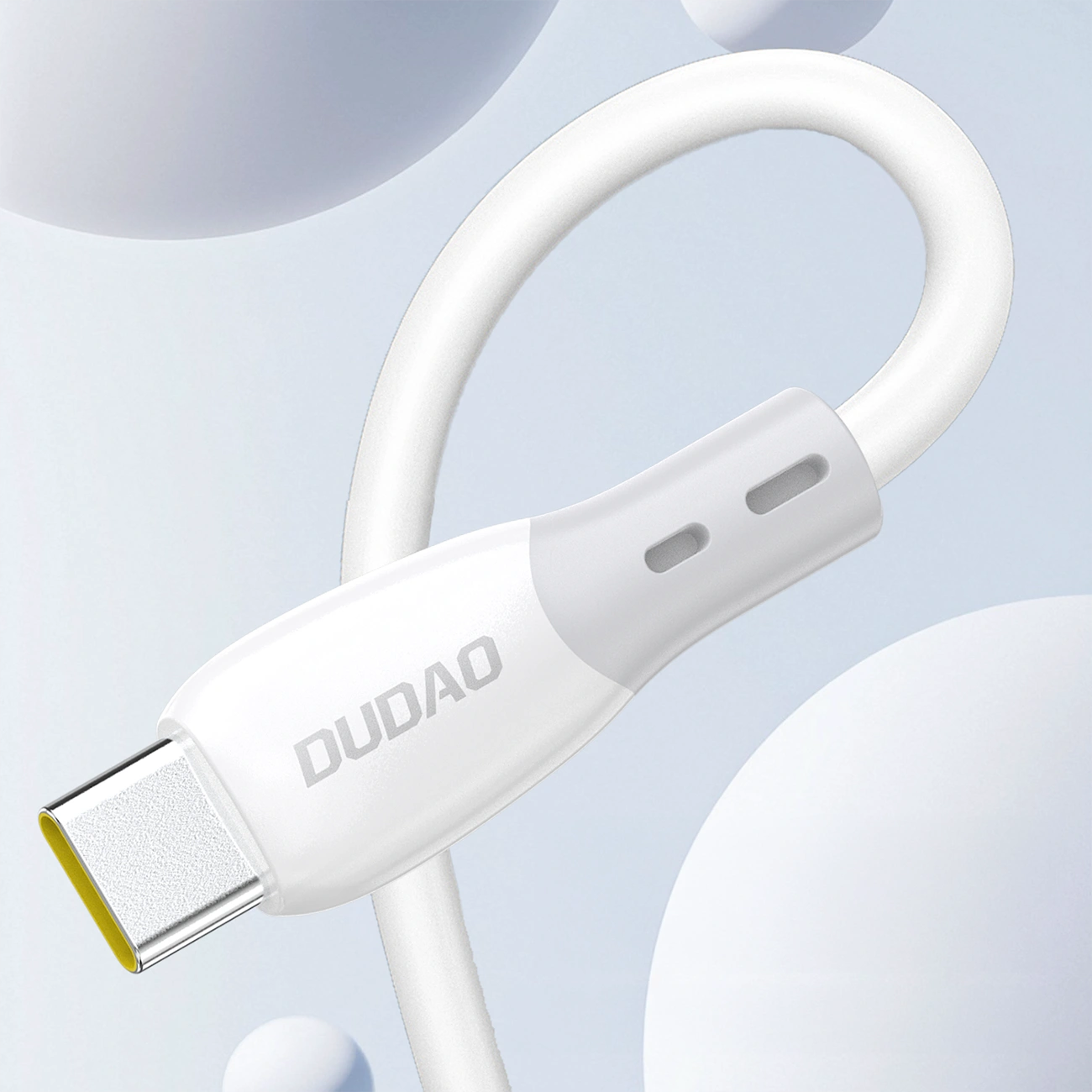 Cable de Datos y Carga USB-A - USB-C Dudao L25ST, 100W, 1m, Blanco