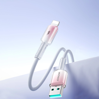 Cable de Datos y Carga USB-A - Lightning Joyroom S-A42, 18W, 1.2m, Blanco