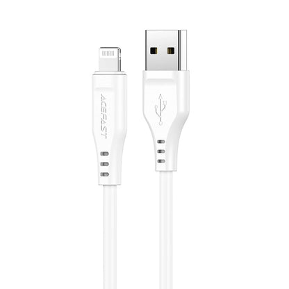 Cable de Datos y Carga USB-A - Lightning Acefast C3-02, 18W, 1.2m, Blanco