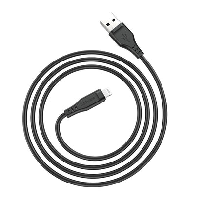 Cable de Datos y Carga USB-A - Lightning Acefast C3-02, 18W, 1.2m, Blanco