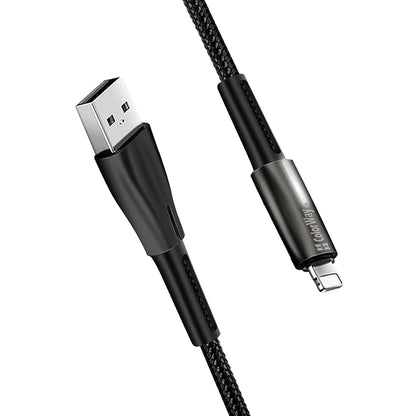Cable de Datos y Carga USB-A - Lightning ColorWay CW-CBUL035, 18W, 1m, Negro