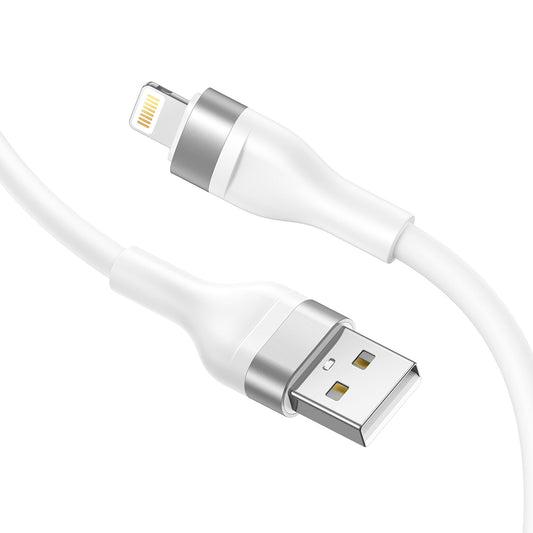 Cable de Datos y Carga USB-A - Lightning Lito LD02L, 18W, 1.2m, Blanco