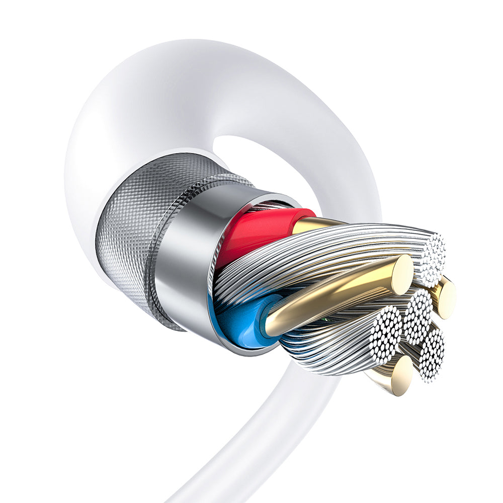Cable de Datos y Carga USB-A - Lightning Lito LD06L, 18W, 1m, Blanco