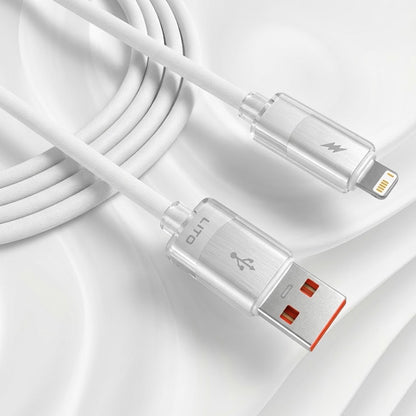 Cable de Datos y Carga USB-A - Lightning Lito LD07, 60W, 1m, Blanco