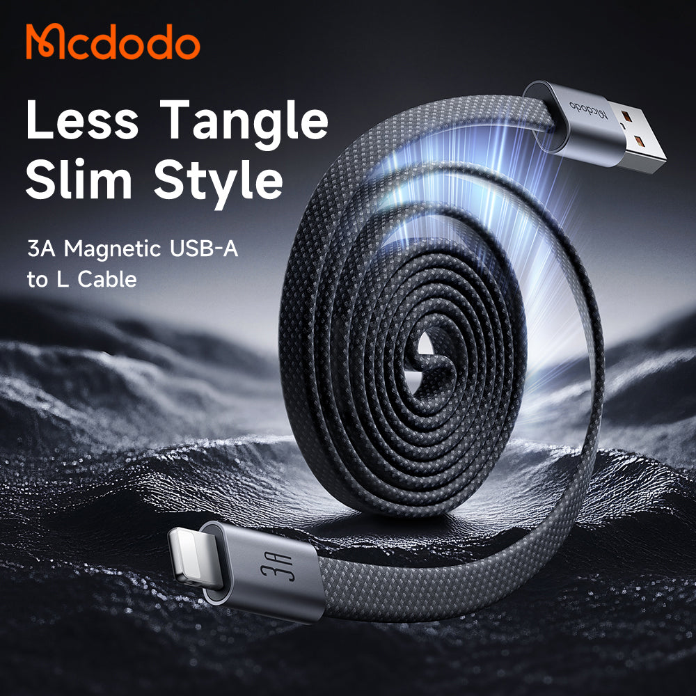 Cable de Datos y Carga USB-A - Lightning McDodo CA-1160, 18W, 1m, Negro