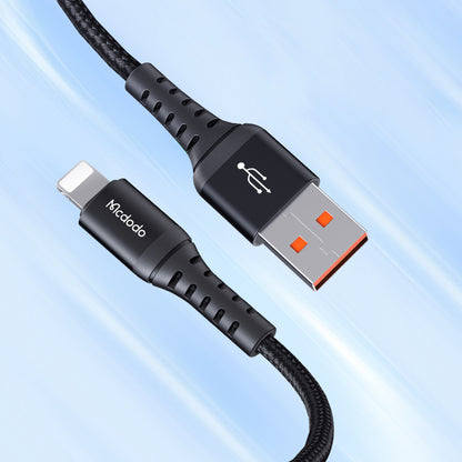 Cable de Datos y Carga USB-A - Lightning McDodo CA-2261, 18W, 1m, Negro