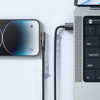 Cable de Datos y Carga USB-A - Lightning McDodo CA-3510 Angled, 18W, 1.2m, Negro