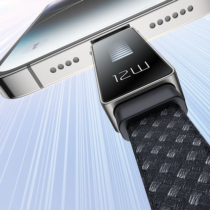 Cable de Datos y Carga USB-A - Lightning McDodo CA-4970 Rythm Display, 18W, 1.2m, Negro