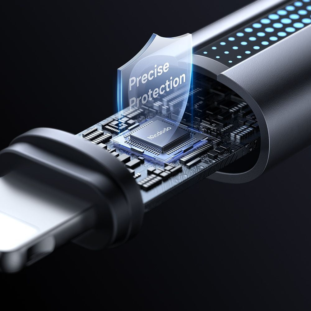 Cable de Datos y Carga USB-A - Lightning McDodo CA-5660, 18W, 1.2m, Negro