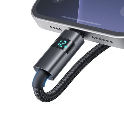 Cable de Datos y Carga USB-A - Lightning McDodo CA-6490 Display, 18W, 1.2m, Negro