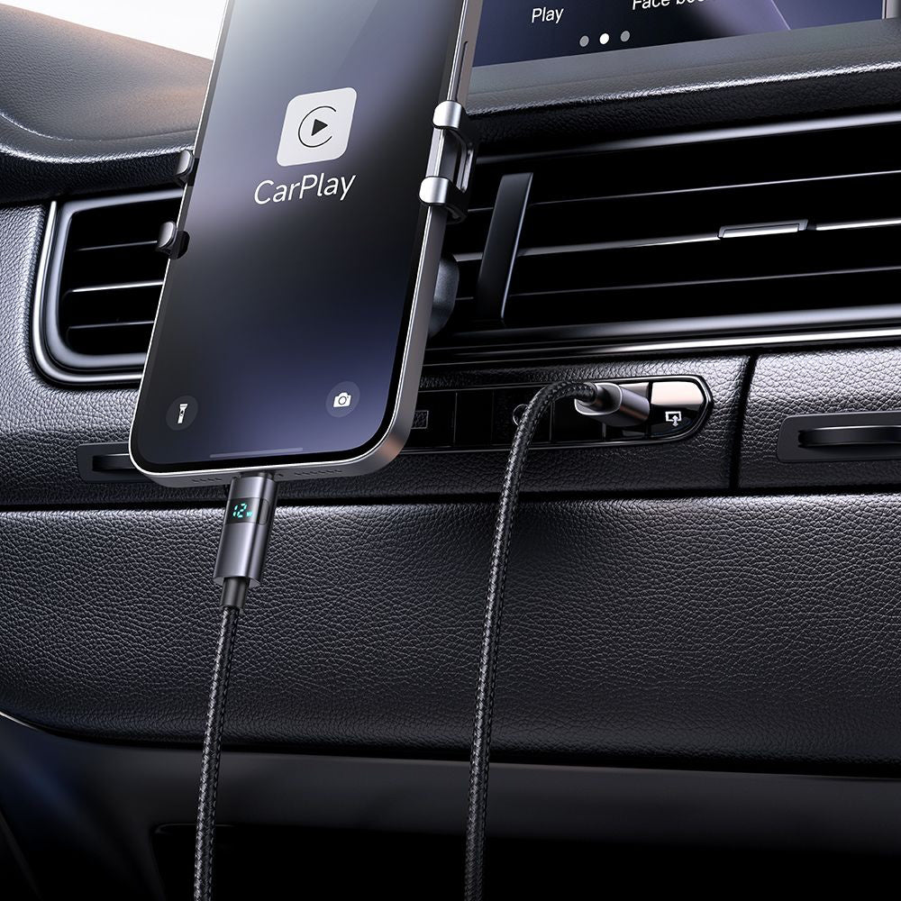 Cable de Datos y Carga USB-A - Lightning McDodo CA-6490 Display, 18W, 1.2m, Negro