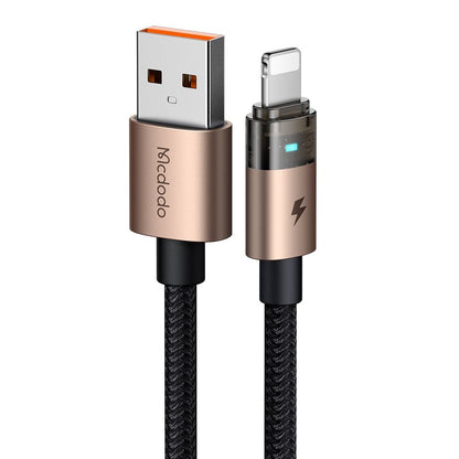 Cable de Datos y Carga USB-A - Lightning McDodo CA-6911, 18W, 1.2m, Dorado