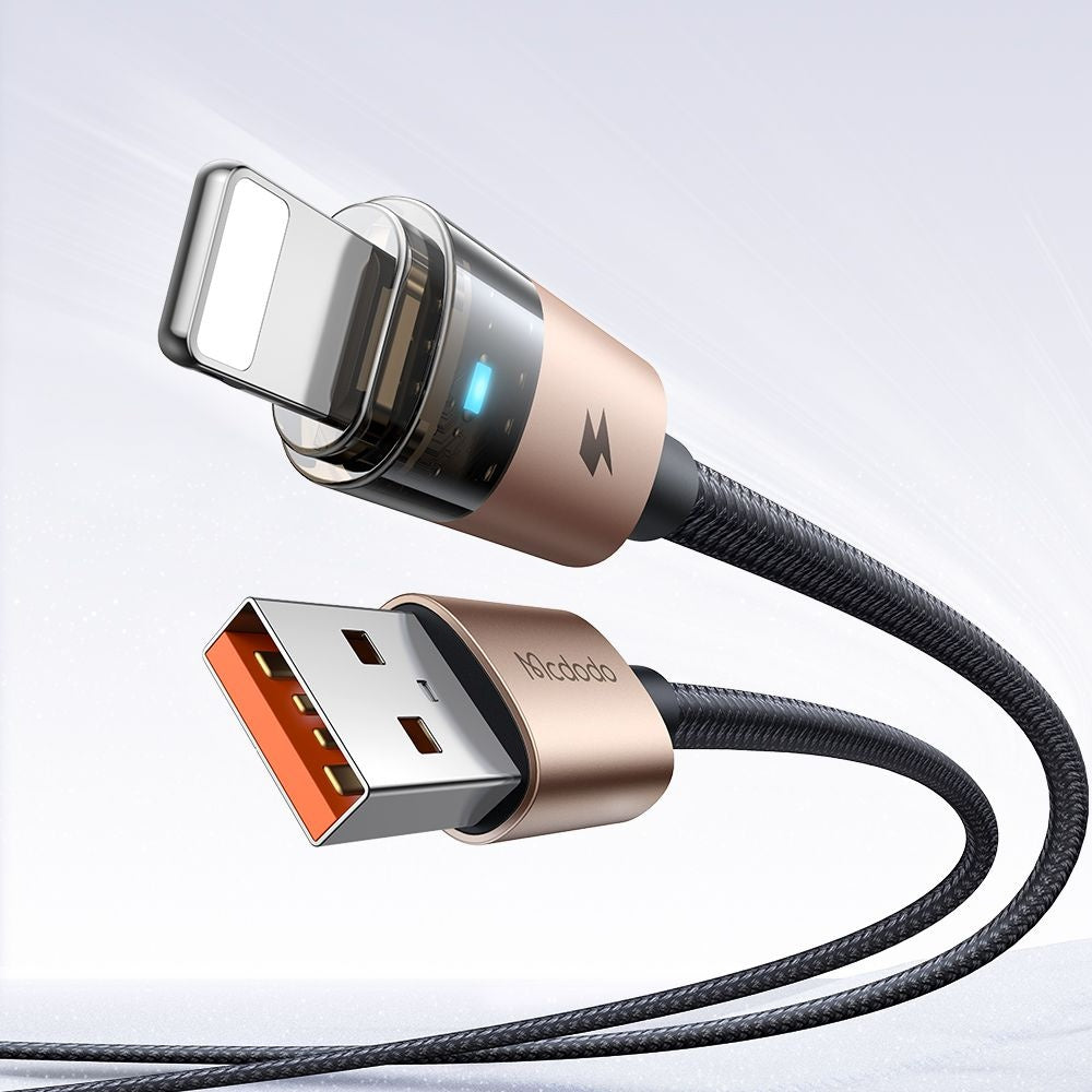 Cable de Datos y Carga USB-A - Lightning McDodo CA-6911, 18W, 1.2m, Dorado