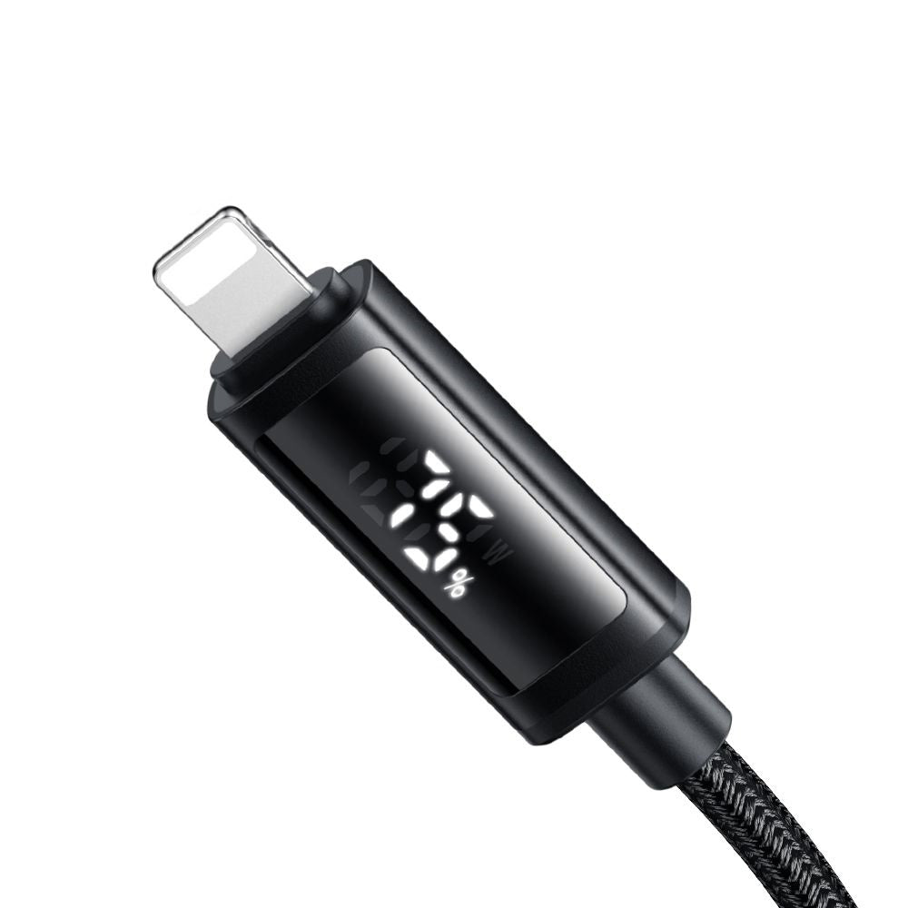 Cable de Datos y Carga USB-A - Lightning McDodo CA-7970 Display, 18W, 1.2m, Negro