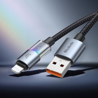 Cable de Datos y Carga USB-A - Lightning McDodo CA-8170 Colorful, 18W, 1.2m, Negro