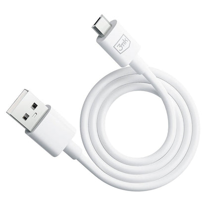 Cable de Datos y Carga USB-A - microUSB 3MK Hyper, 18W, 1.2m, Blanco
