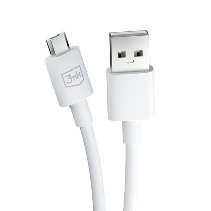 Cable de Datos y Carga USB-A - microUSB 3MK Hyper, 18W, 1.2m, Blanco