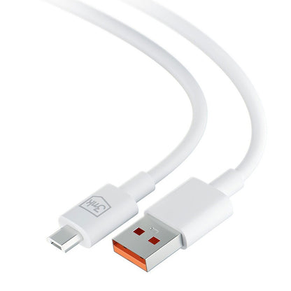 Cable de Datos y Carga USB-A - microUSB 3MK Hyper, 18W, 1.2m, Blanco